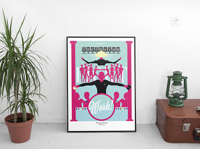 Wheelan Poster art artwork design illustration poster design teamwork vector