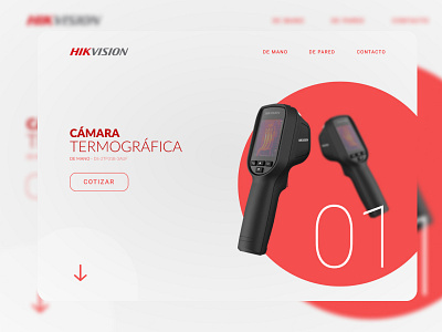 Cámaras termográficas - concept in progress camera design design web figma frontend inspiration security ui uxdesign uxui web web design webdesign