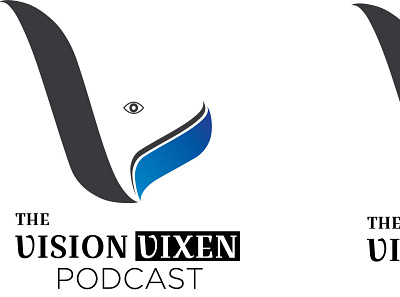 VISION VIXEN PODCAST brand identity branding branding design creative design identity design illustrator logo minimaldesign unique