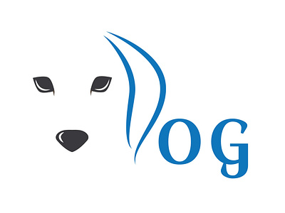 CLEAN AND MODERN DOG LOGO