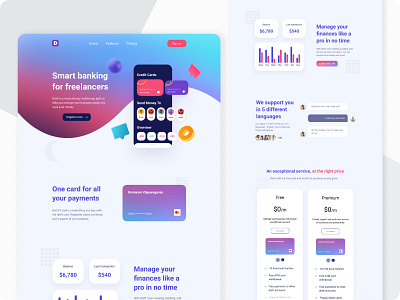 Finance App - UI branding graphic design