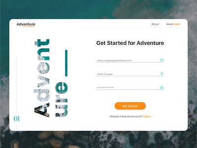 Adventure webdesign