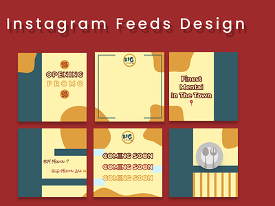 Instagram Feeds Design (Big Mentai) branding graphic design logo