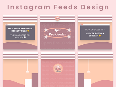 Instagram Feeds Design (Sweetbox) branding design typography