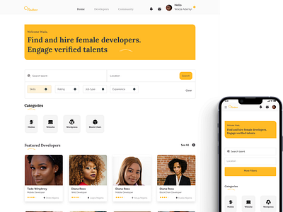 Findher- hire verified female developers