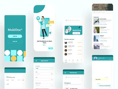 Telemedicine App-MobiDoc dailyui design mobile mobile app ui uidesigner ux