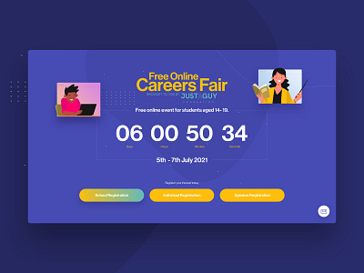 Online Careers Fair Event - Landing Page