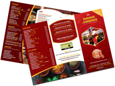 Restaurant Menu branding brochure flyer graphic design illustration restaurant branding