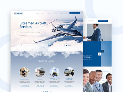Flying Craft - Website Design airlines dashboard design landing page login logo ui website
