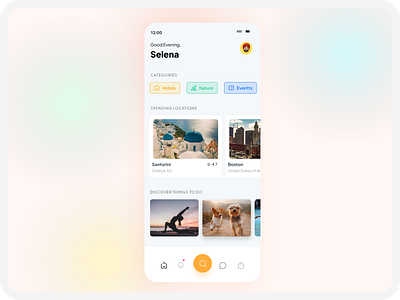 Travel App's UI Design