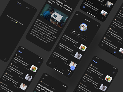 Blog App Darkmode Design