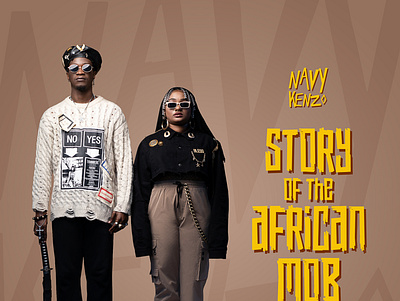 Album Cover Navy Kenzo Story of The African Mob design