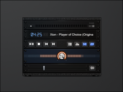 XDJ III WIP (3 of 4) cd cdj dj djx gui interface jog wheel media player mix skin vinyl xion