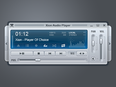 Xion Default WIP (Main) audio eq gui interface lance main player playlist pureav thackeray ui xion
