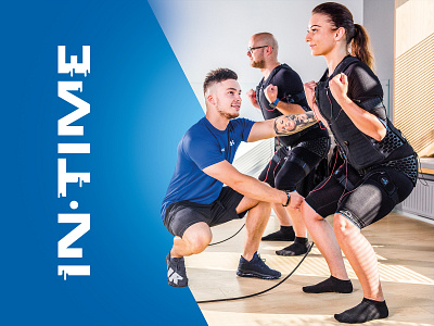 In.Time EMS Training studio branding electrostimulation ems ems training fitness gym logo sport