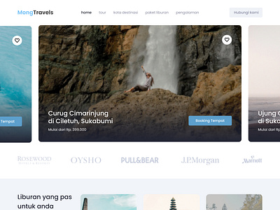 MongTravels Landing Page