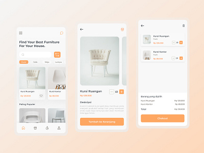 Furniture - App Design clean design ui uidesign web