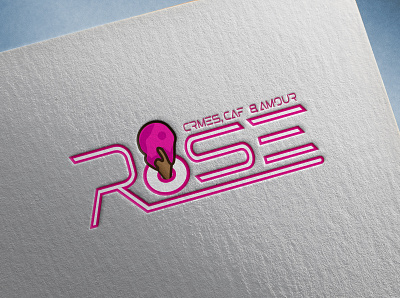 Rose Ice illustration Logo branding design flat graphic design illustration illustrator logo minimal mordern logo typography