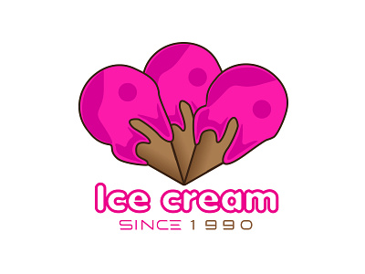 Ice Cream Logo Illustration