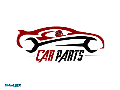 Car Parts logo big project branding car branding car logo car parts design flat graphic design illustrator logo minimal mordern logo race car race logo racing ux
