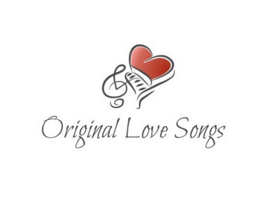 love songs abstract clever hidden meaning logo logo design love minimalist pianist piano smart logo songs treble clef.