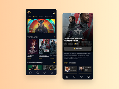 Movie streaming app