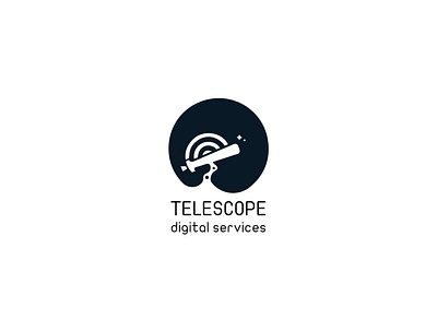 Telescope Logo animation branding design graphic design illustration logo vector