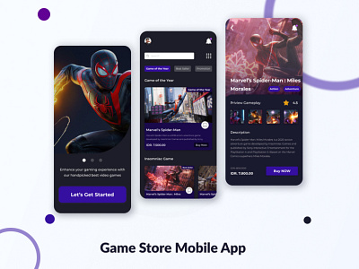 Game Store Mobile App design designer ui ui ux ui design uidesign uiux