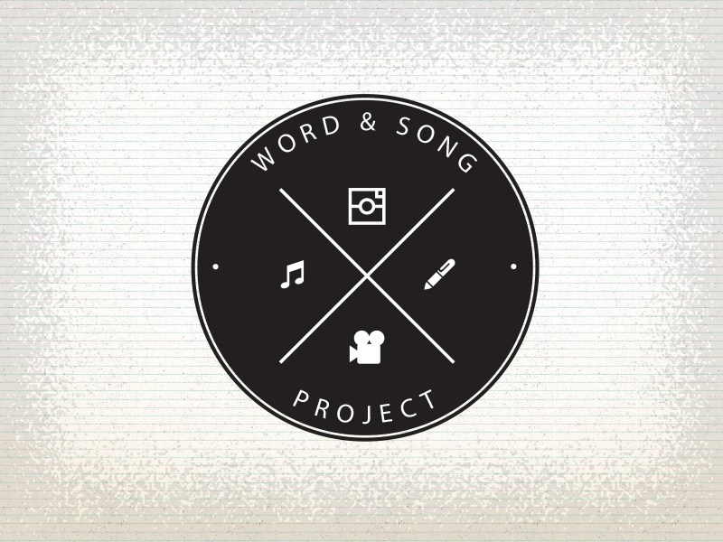 Word And Song Project Logo illustration film song quotes