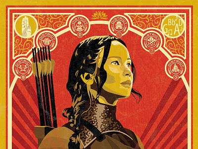 The Hunger Games design film illustration poster shepard fairey the hunger games