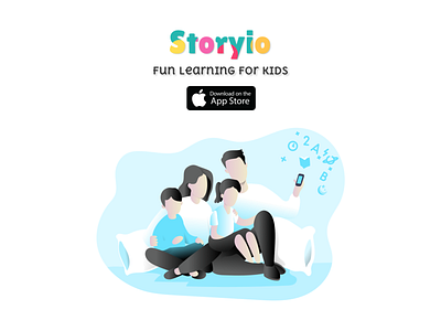 Storyio - Fun Learning For Kids alphabet app children childrens illustration design education family game home ios ipad ipad app iphone iphone app kids learning app