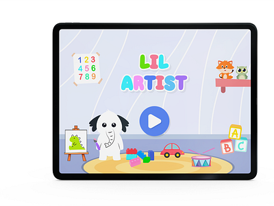 Lil Artist: Kid Stories, Games | iOS App For Kids animals app best cute education flat game illustration ios ipad iphone kids learn learn words learning app math preschool puzzle toddlers ui