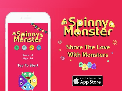 Spinny Monster iOS Game app store apple arcade candies candy design game indie ios ipad iphone monster