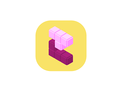 Tetromino Rush Game icon apple best designer flat game icon indie iphone tetris tetromino work