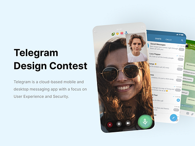 Telegram Design Contest android application telegram ui ux