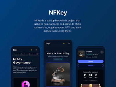 NFKey application blockchain design nft ui uiux