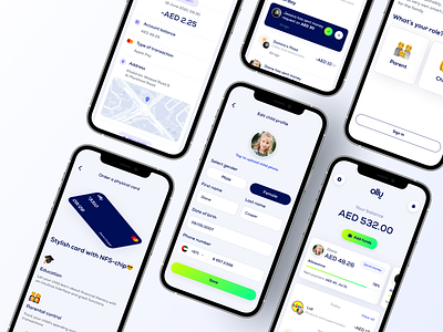 Olly. Mobile app design. Finance app