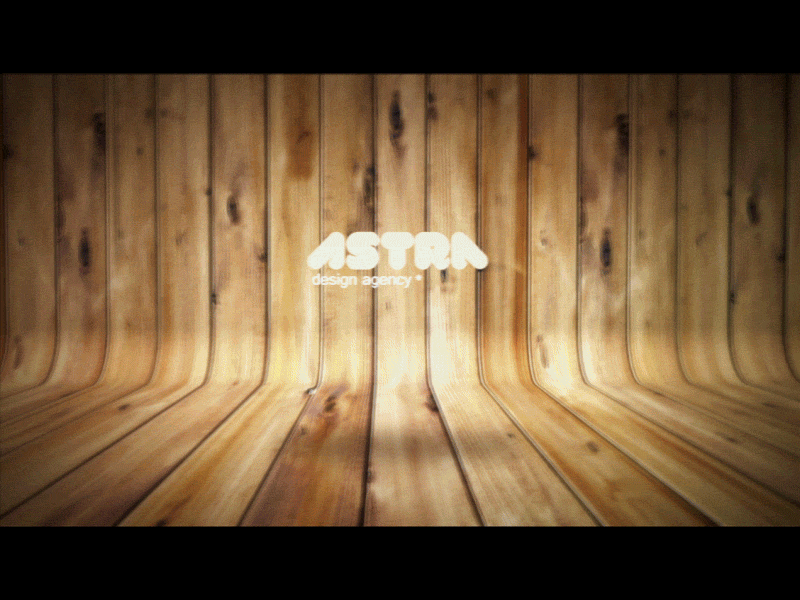 Astra Logo 3d animation logo simple wooden