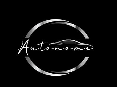 "Autonome"  Driverless Car Logo Design.