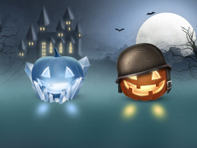 Halloween Pumpkins army burglar castle dark fire game halloween hat helmet ice icon light moon pumpkin soldier spooky thief witch