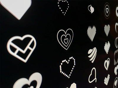 Icons of hearts badoo contest graphic heart icon icons ios logo love pack romantic svg