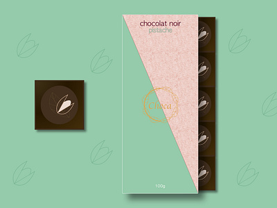 Packaging Choca chocolat noir/pistache