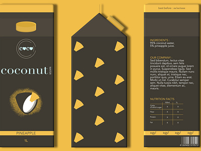 Packaging for coconut water -pineapple (improved)