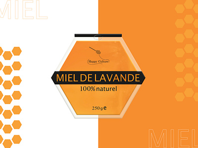 Miel de lavande bee brand branding design design graphique designer graphique designer portfolio food food packaging graphic design graphic designer honey lavender logo logo design miel natural package packaging packaging design