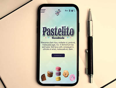 Pastelito - responsive site brand branding design design graphique designer graphique designer portfolio graphic design graphic designer illustration internet logo mobile 1st phone responsive smartphone web web design website