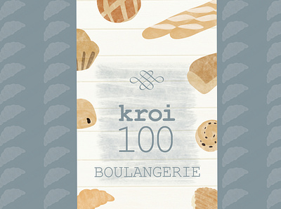 Kroi100 presentation bakery boulangerie brand branding croissant design design graphique designer graphique designer portfolio graphic design graphic designer illustration poster poster design