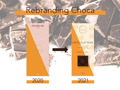 Rebranding Choca - honey branding chocolat chocolate chocolate packaging design design graphique designer graphique designer portfolio food graphic design graphic designer honey illustration logo logo designer miel package packaging design