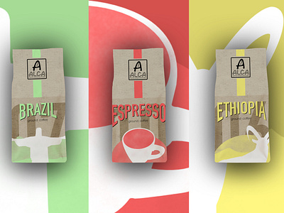 Alca coffee packaging