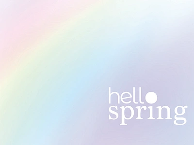 Hello Spring design 2/2 arc en ciel design design graphique designer graphique designer portfolio french designer fresh graphic design graphic designer hello spring illustration printemps rainbow season spring design spring illustration typography