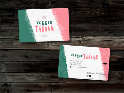 Veggie Talian business card